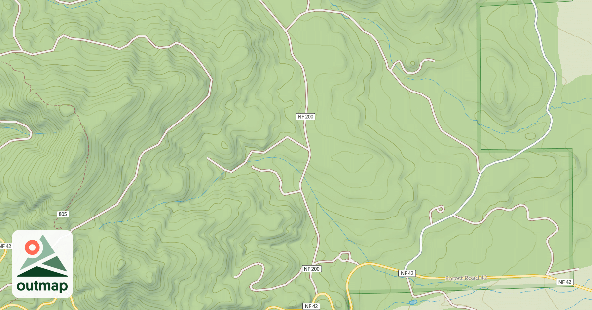 Map of USFS Motor Vehicle Use Map Roads {3A003183-3F14-4541-BCAE-269C156162B3}