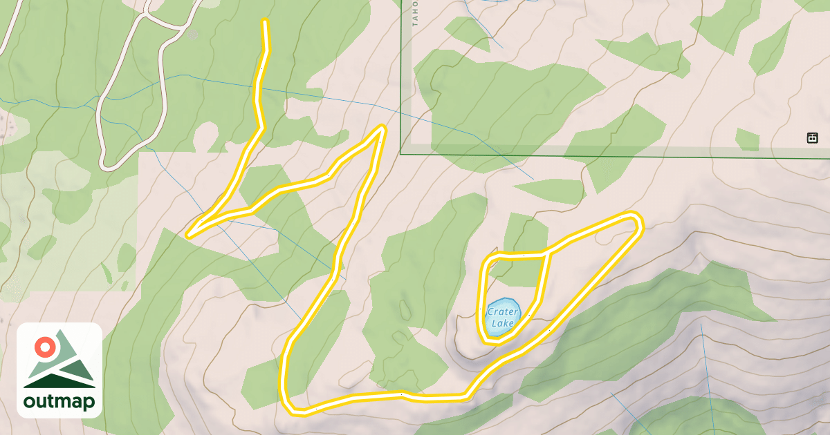 Map of Crater Lake Trail