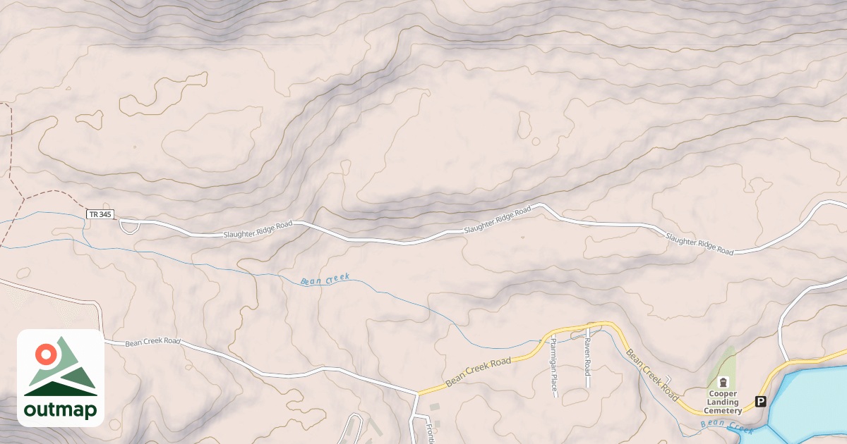 Map of Bean Creek Trail