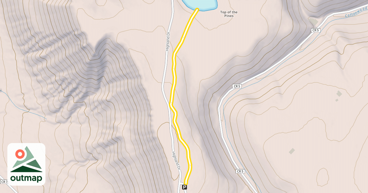 Map of Parking Access Trail