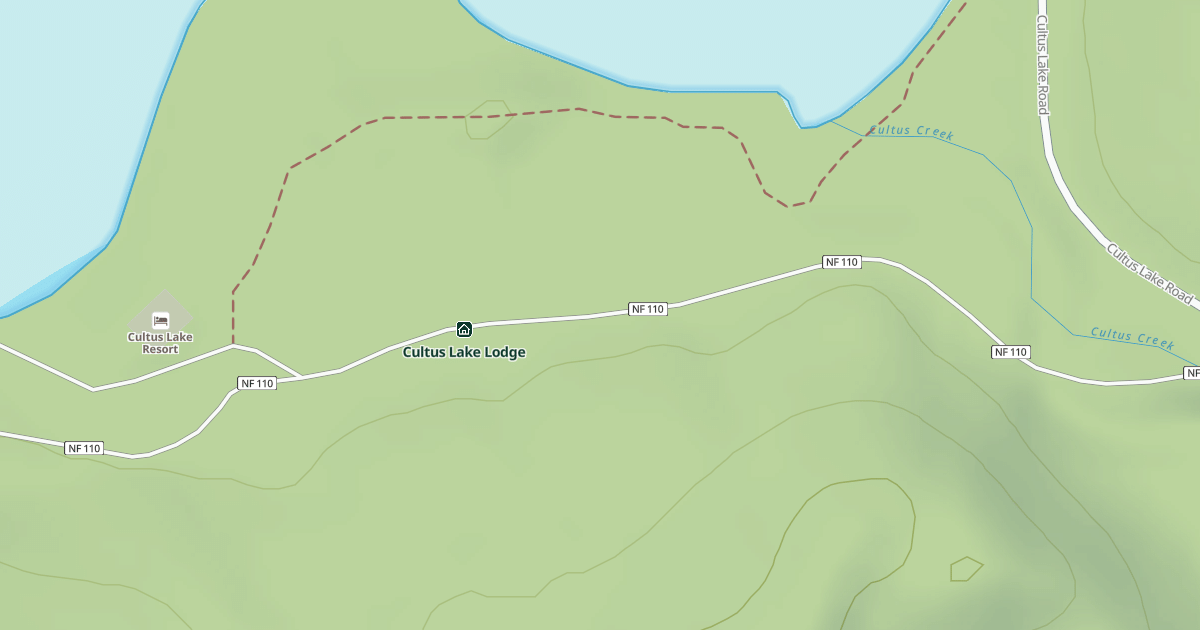 Map preview of CULTUS LAKE LODGE