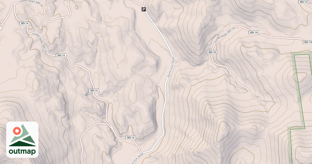 Map of BURNT FORK