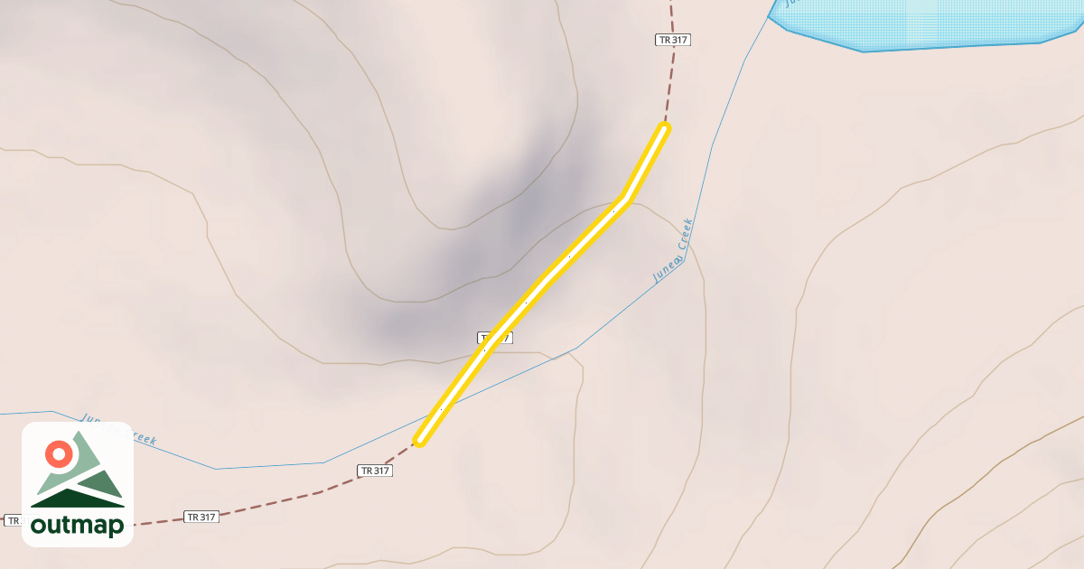Map of Resurrection Pass Trail
