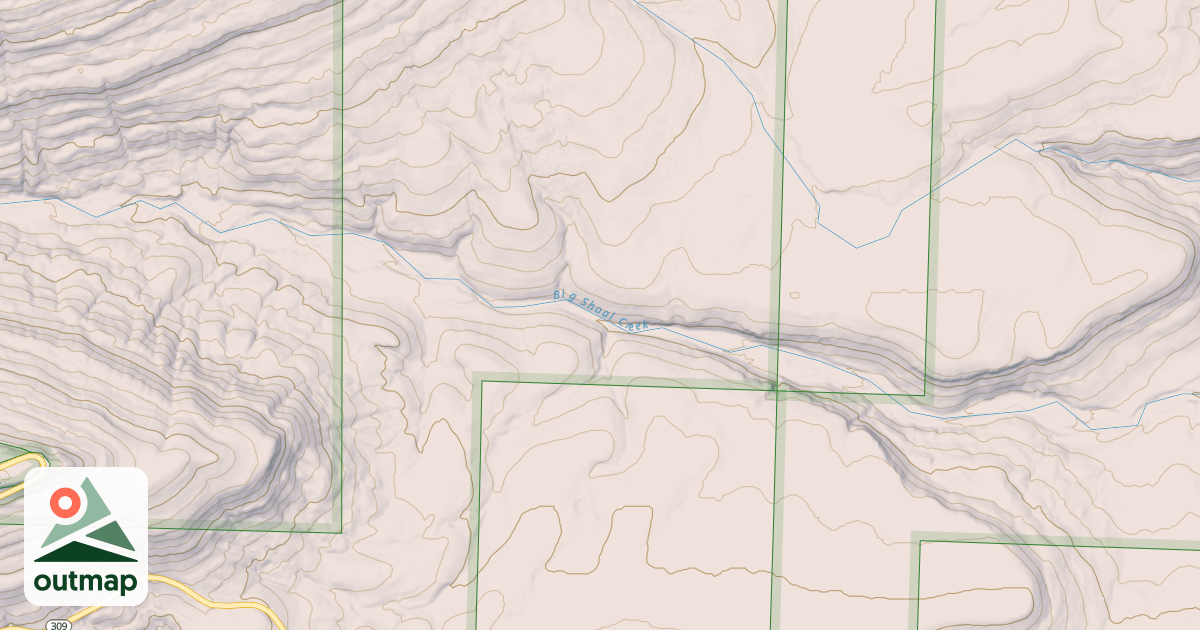 Map of Huckleberry Mtn. Loop-Apple