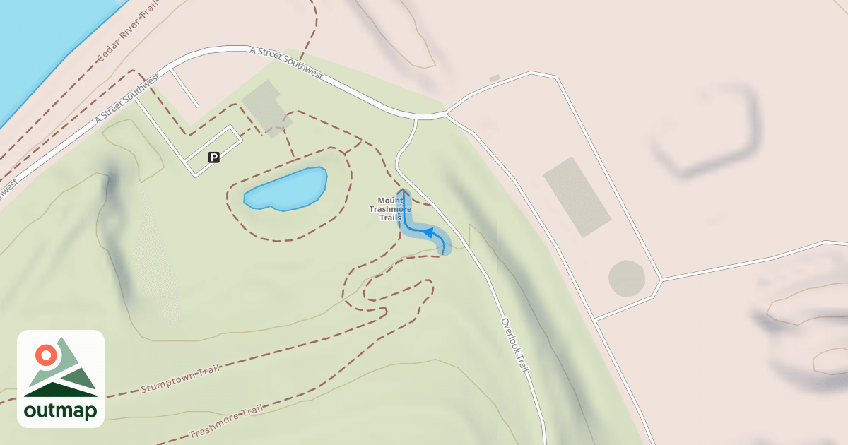 Map of Trashmore Trail