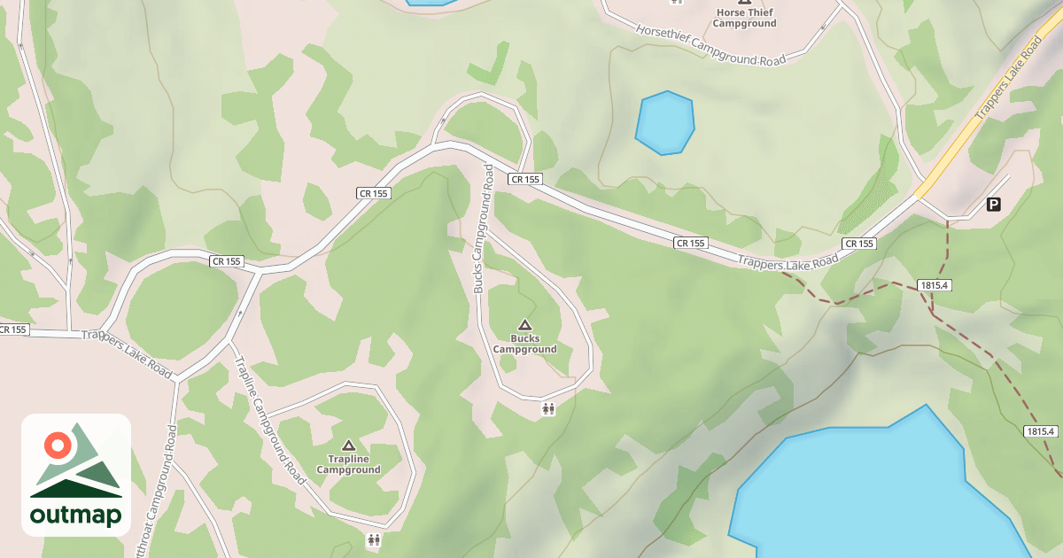 Map of BUCKS CAMPGROUND