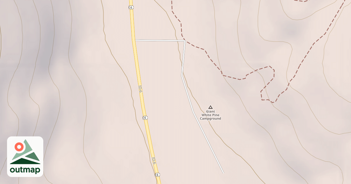 Map of GIANT WHITE PINE CMPGRD