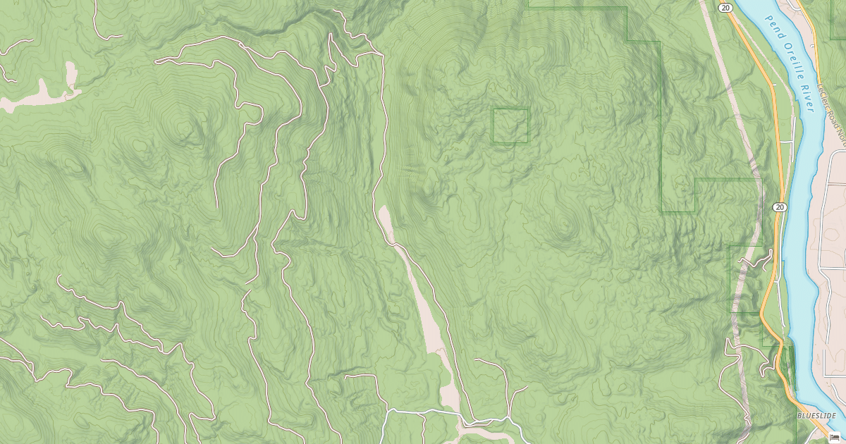 Map preview of UPPER RUBY CREEK