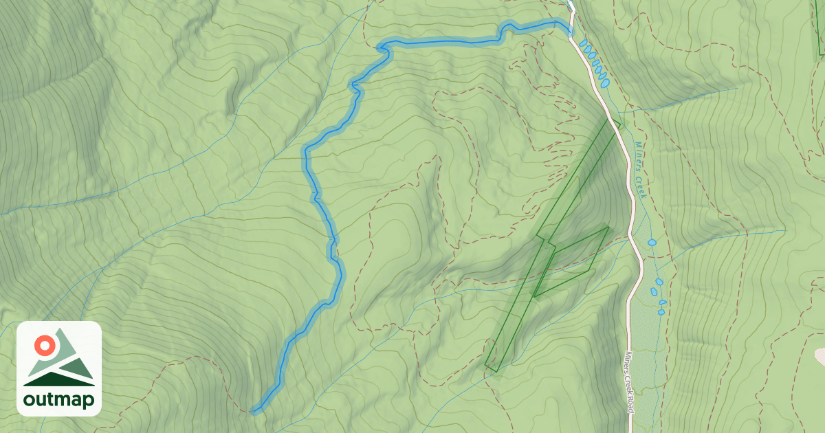 Map of South Rainbow Trail