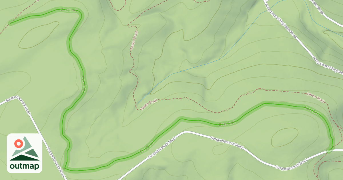 Map of Doe Trail