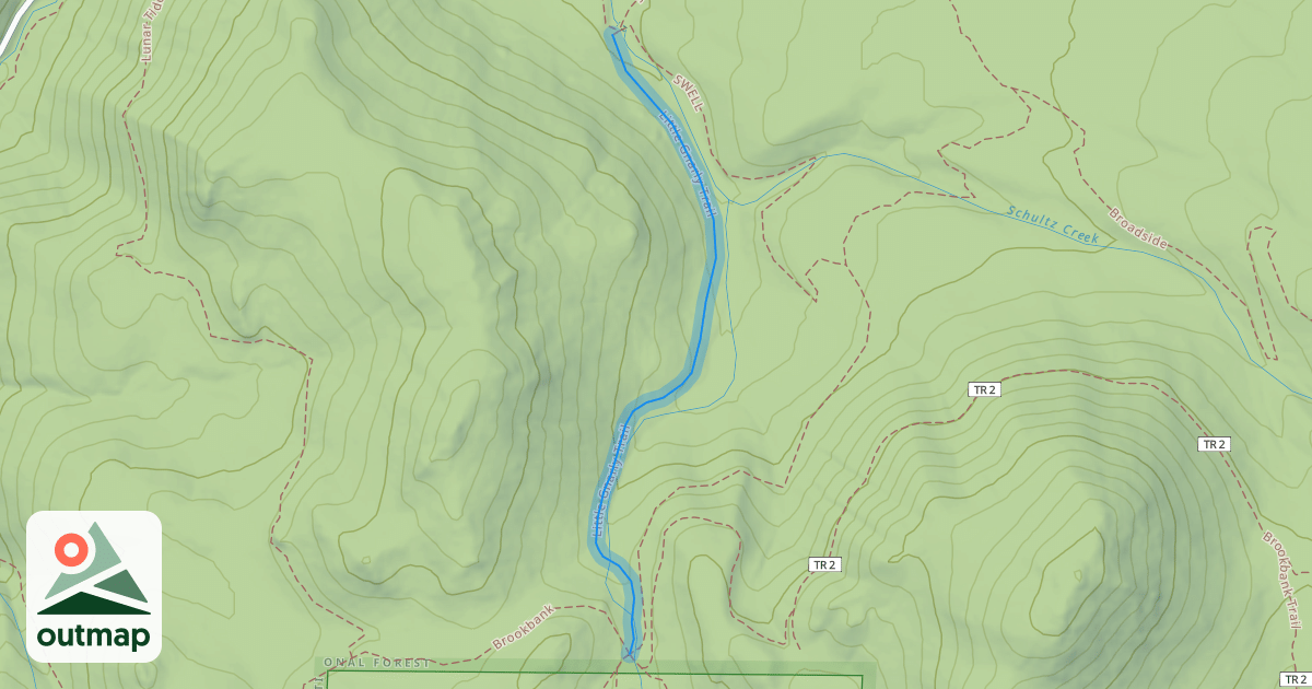 Map of Little Gnarly Trail