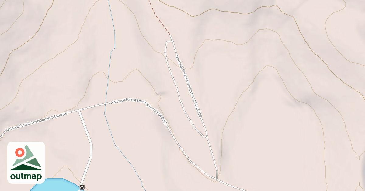 Map of COTTONWOOD CAMPSITES