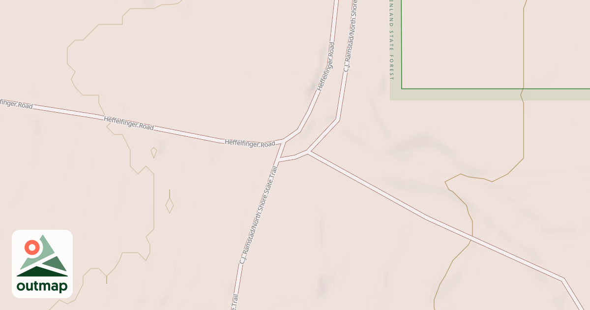Map of C.J. Ramstad/North Shore State Trail