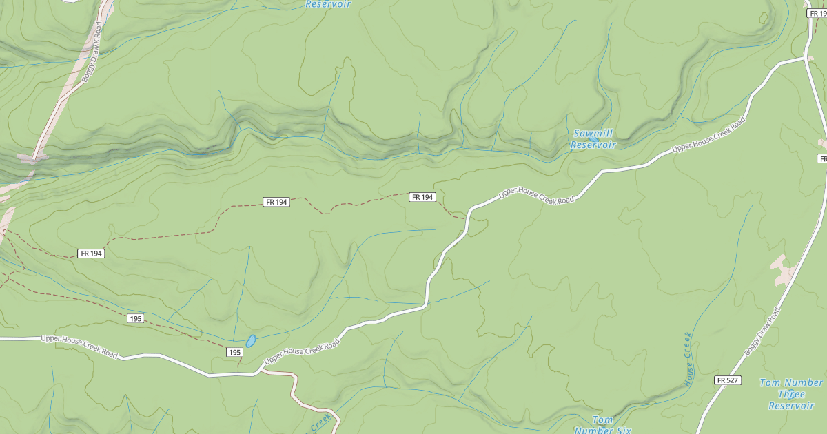 Map preview of UPPER HOUSE CRK