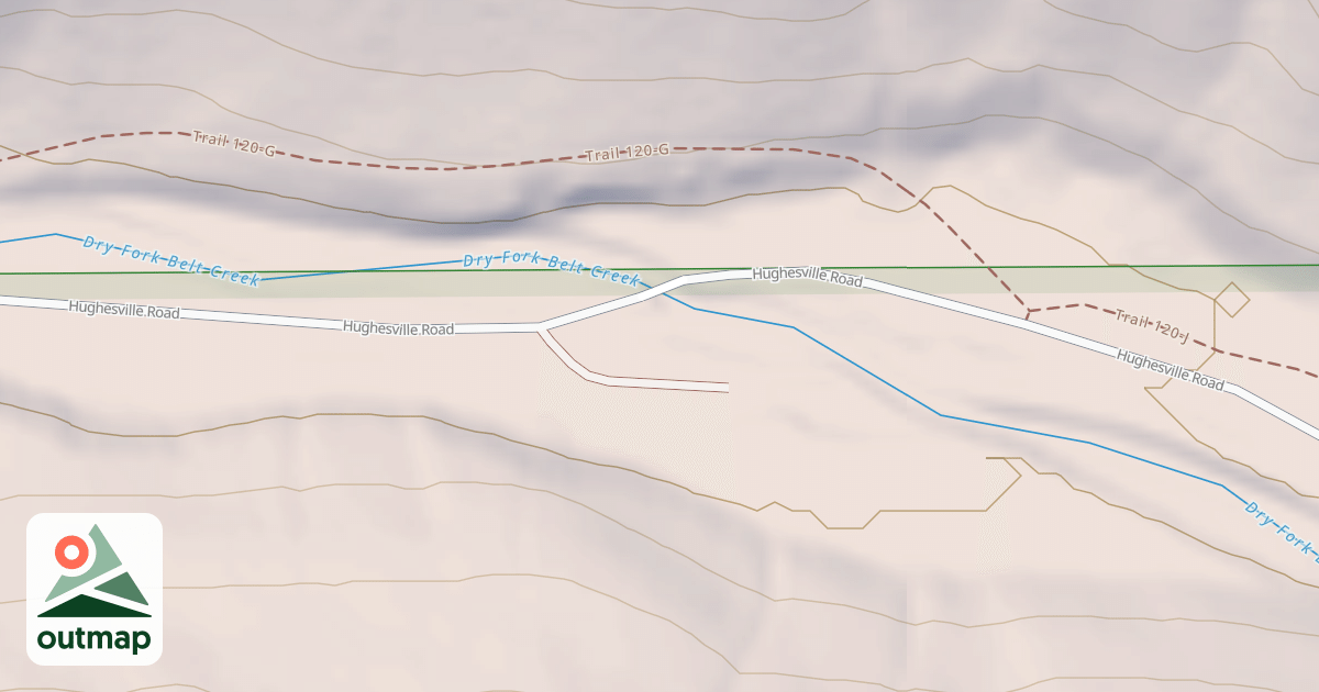 Map of DRY FORK DISPERSED I