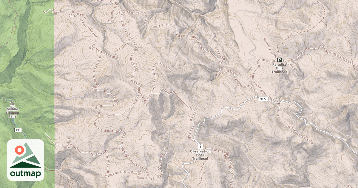 Map of DRY CREEK