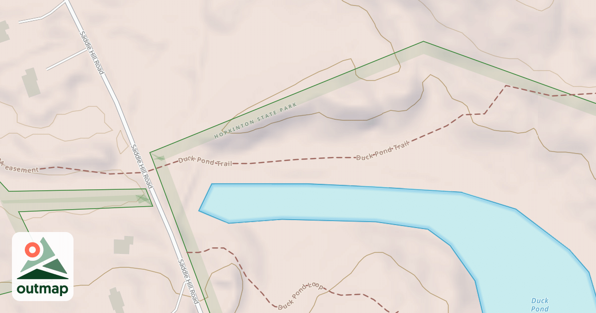 Map of Duck Pond Trail