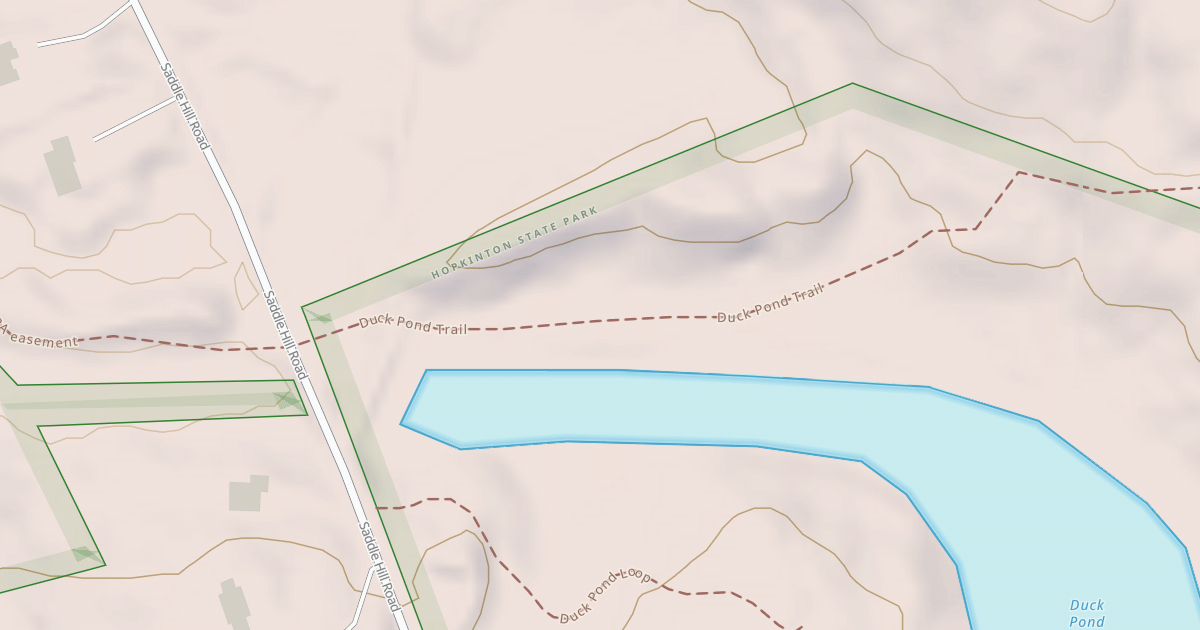Map preview of Duck Pond Trail