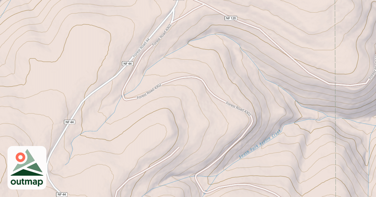 Map of HOGBACK ROAD