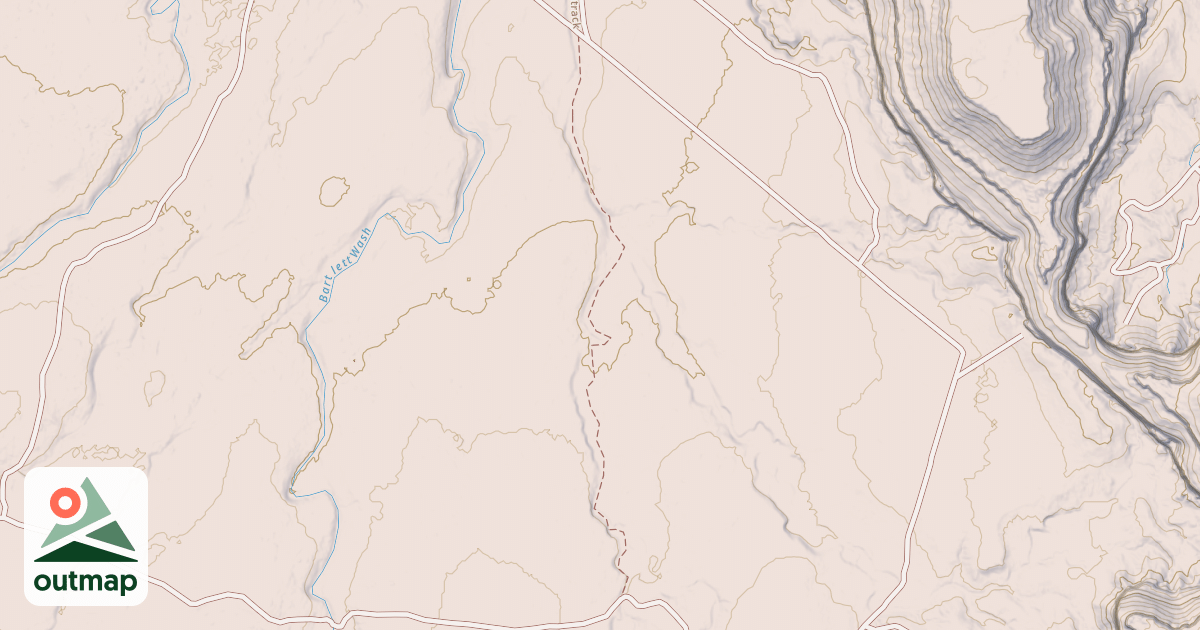 Map of Bartlett Flat Singletrack