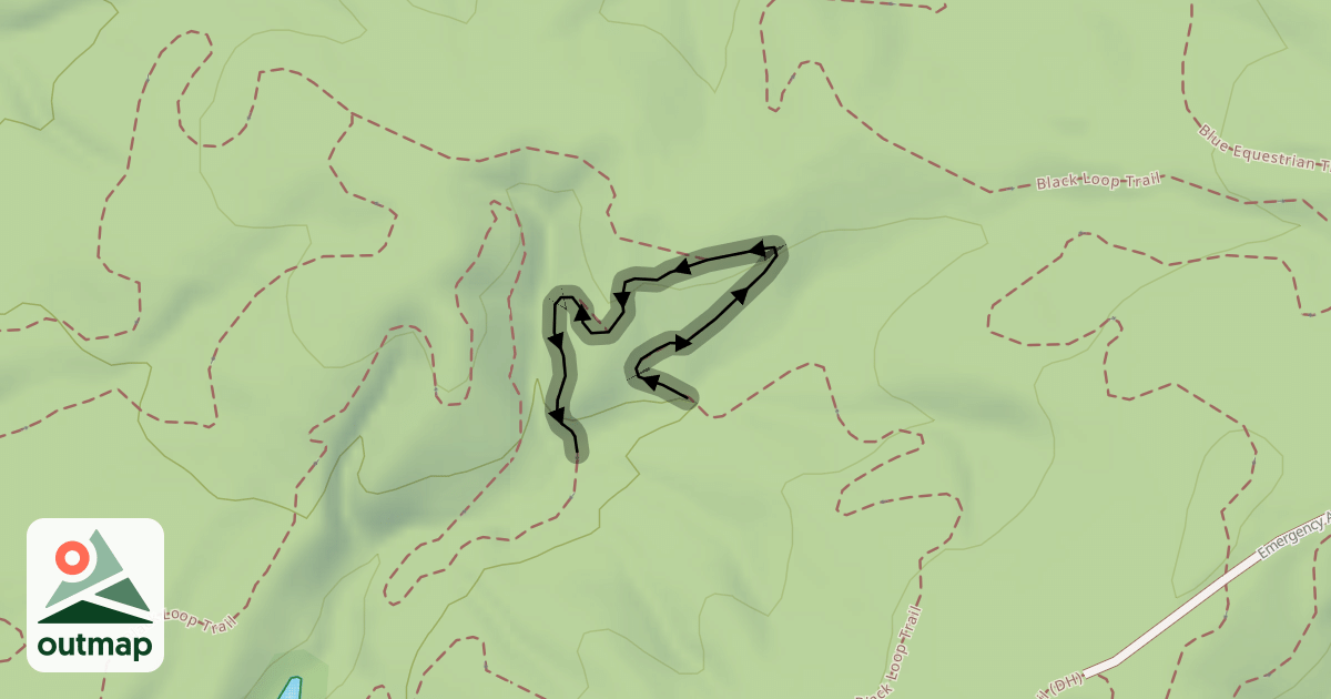 Map of Black Loop Trail