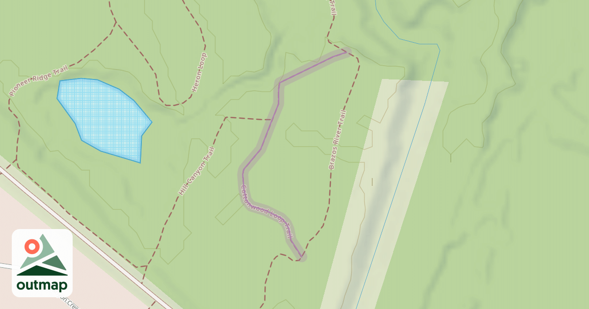 Map of Cottonwood Loop Trail