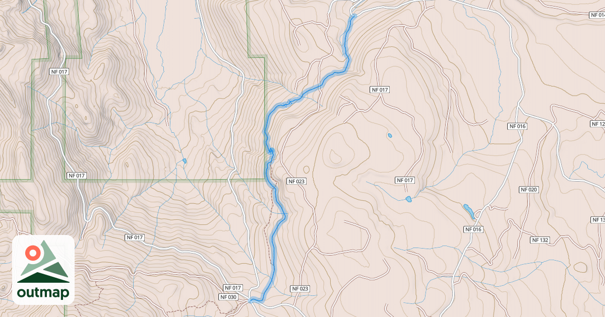 Map of Crane Mountain National Recreation Trail