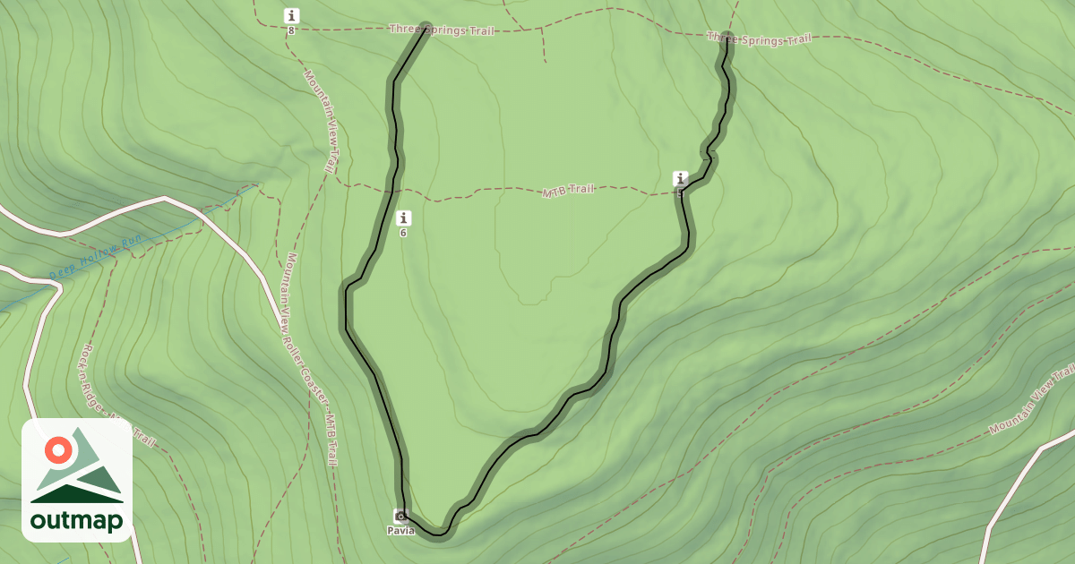 Map of Lookout Loop - MTB Trail