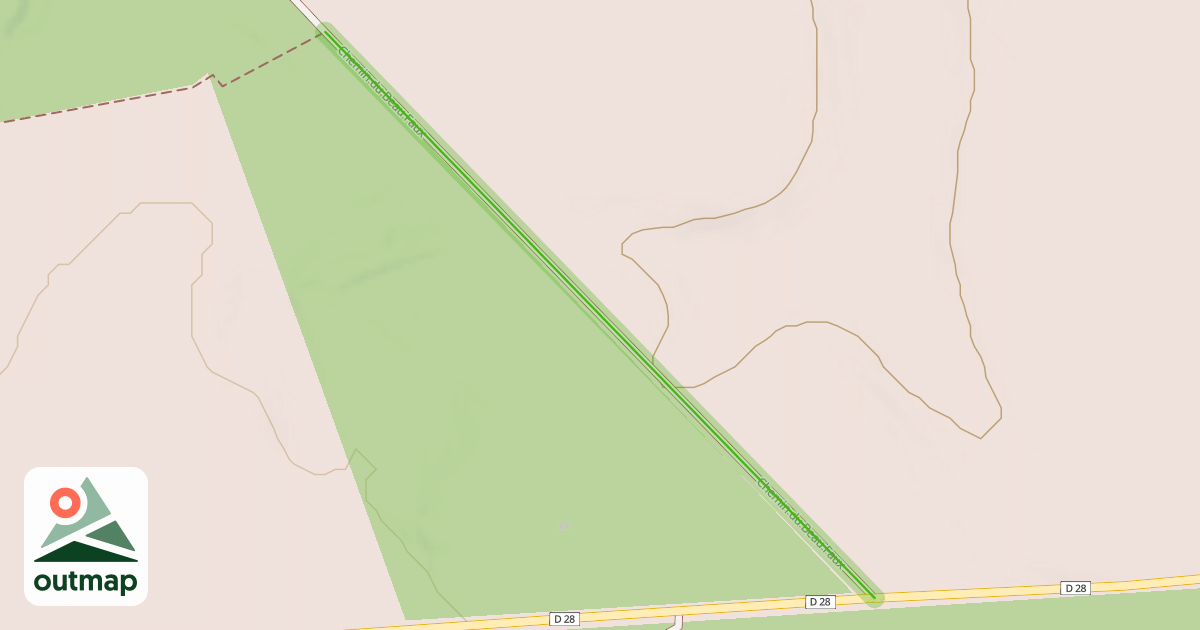 Map of Chemin du Beau Faux