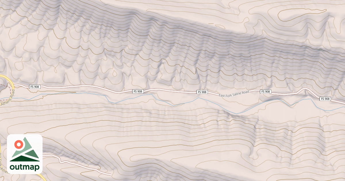 Map of EAST FORK SALINE