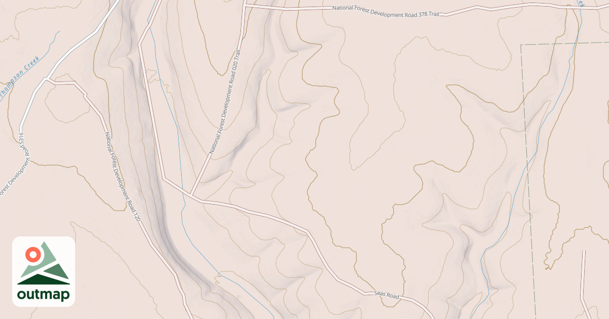Map of USFS Motor Vehicle Use Map Roads {27BE0609-B3F9-4C35-A348-71C77160FA9E}