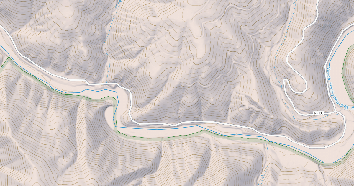 Map preview of NORTH FORK RIVER ROAD