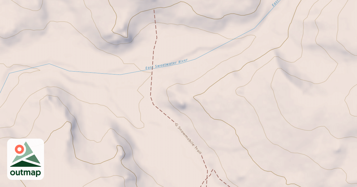 Map of G Snowmobile Trail