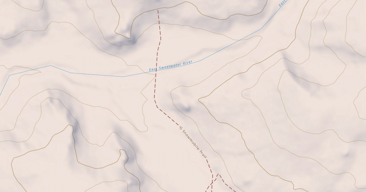 Map preview of G Snowmobile Trail