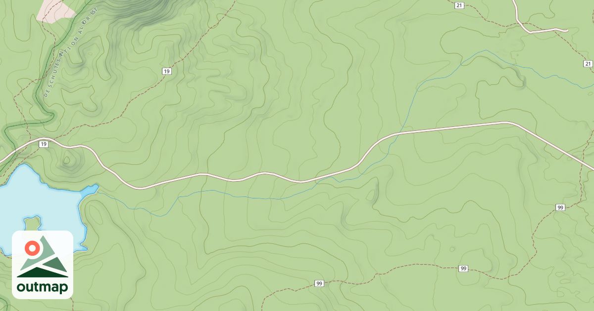Map of CHARLTON LAKE ROAD