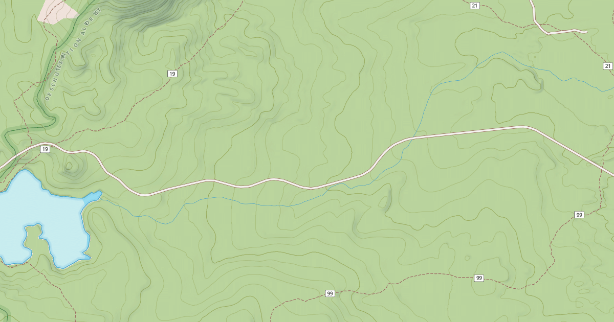 Map preview of CHARLTON LAKE ROAD