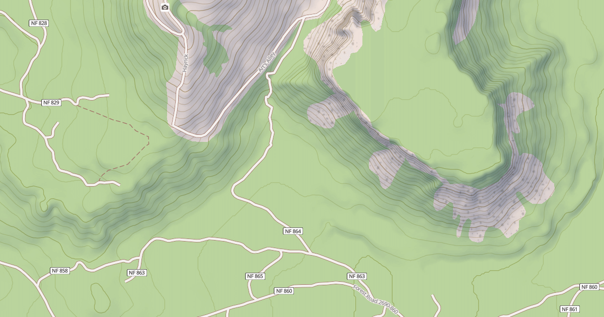 Map preview of Santiam Pass Ohv Trail #22