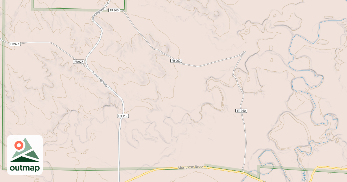Map of USFS National Forest System Roads {69F2BE53-3EAB-44C3-AC41-5AECE6BCA650}
