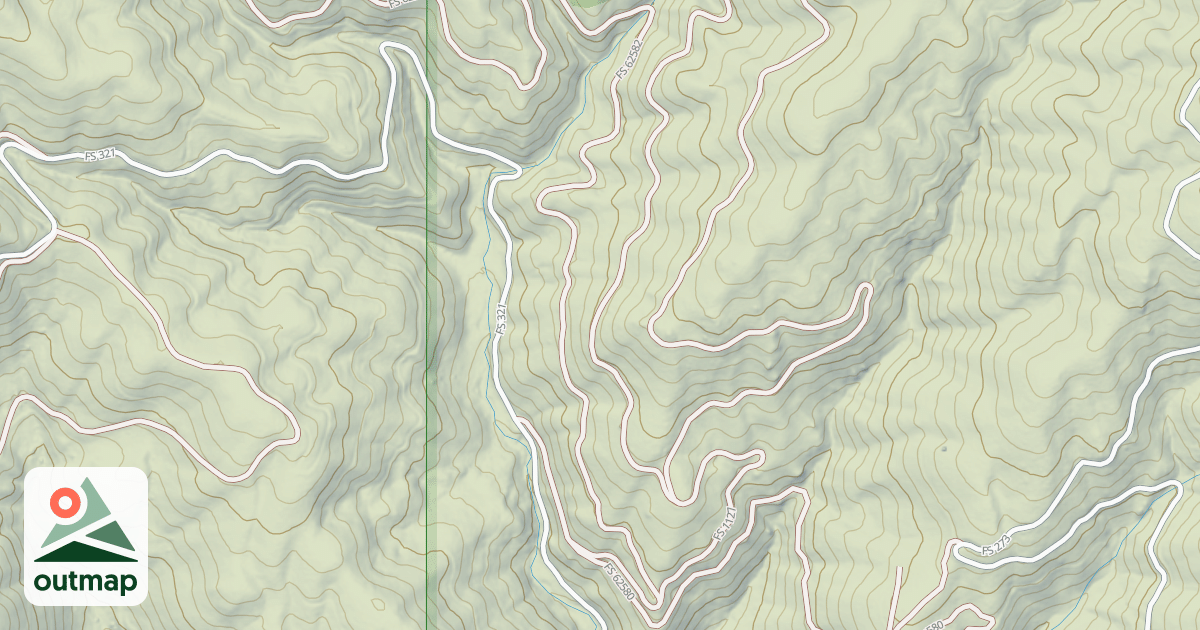 Map of (FDR) NORTH FORK RYE CREEK