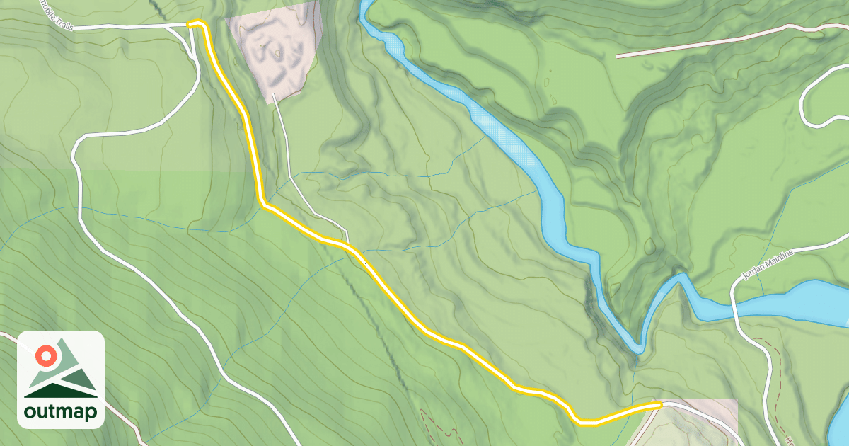 Map of Boulder Mountain Snowmobile Trails