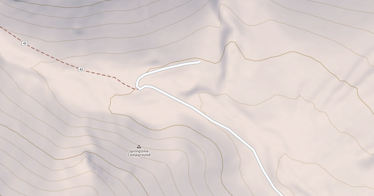 Map preview of USFS National Forest System Roads {089CC332-001D-4BB8-BAAE-4BDFAA41D9B2}