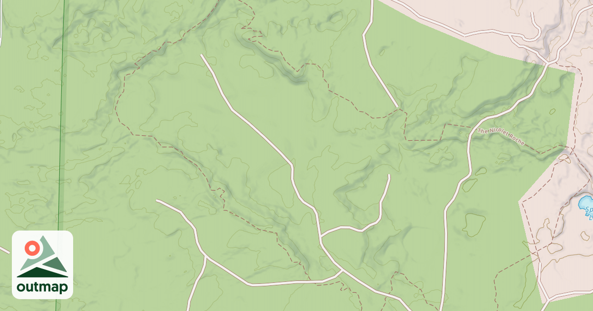 Map of Snowmobile Trail Lkln Langlade