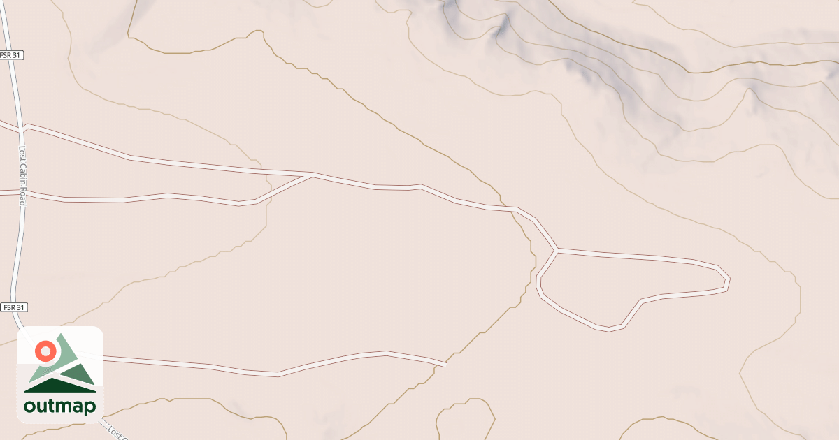 Map of POLE CREEK SPUR