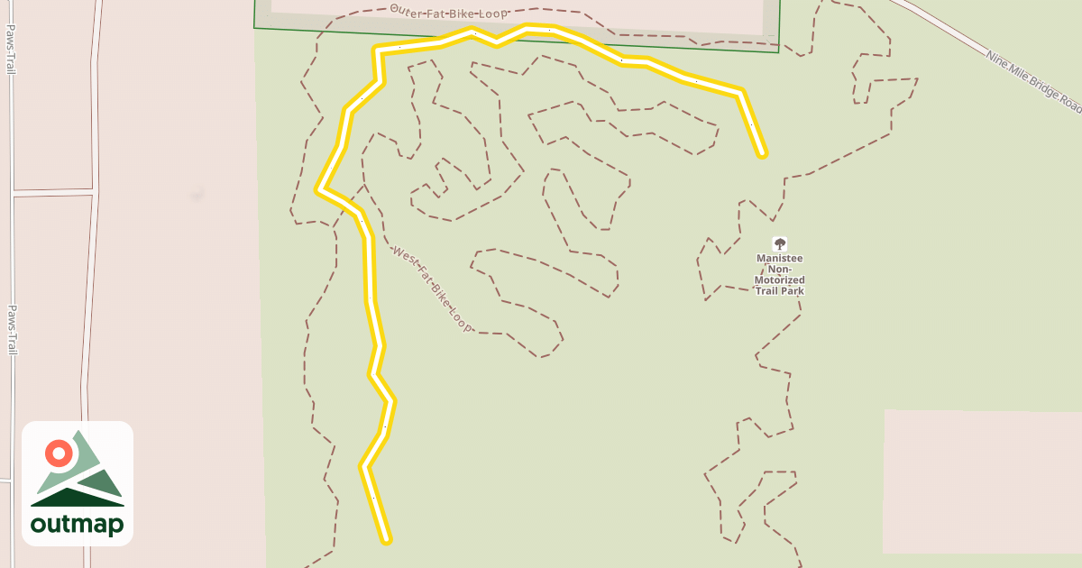 Map of Cross Country Ski Trail