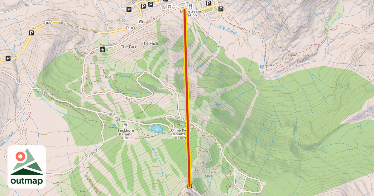 Map of Chair 1 - Summit
