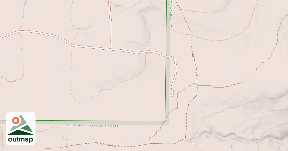 Map of Allegheny Snowmobile Loop