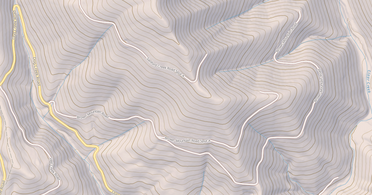 Map preview of BROWN MTN