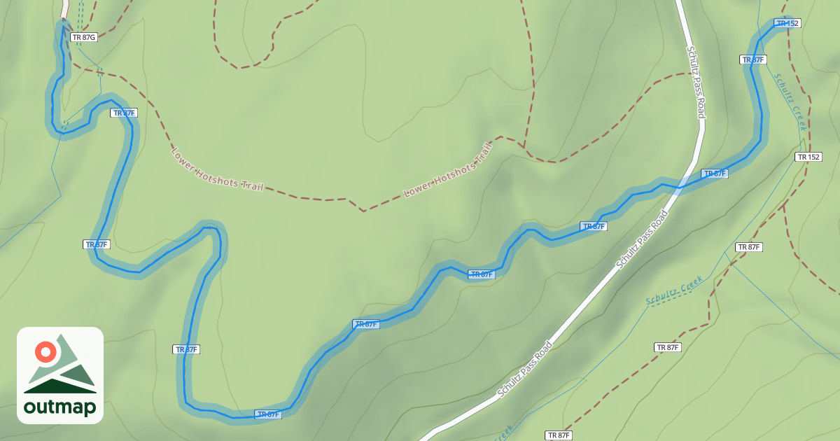 Map of Arizona Trail-Schultz Creek Connector