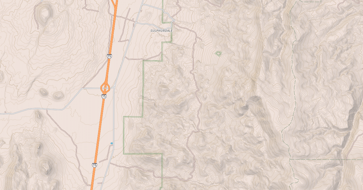 Map preview of SULPHURDALE-PINE CREEK