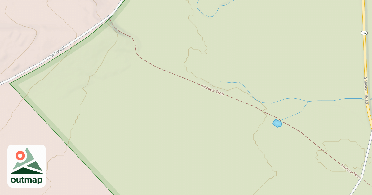 Map of Shawnee State Park Trails